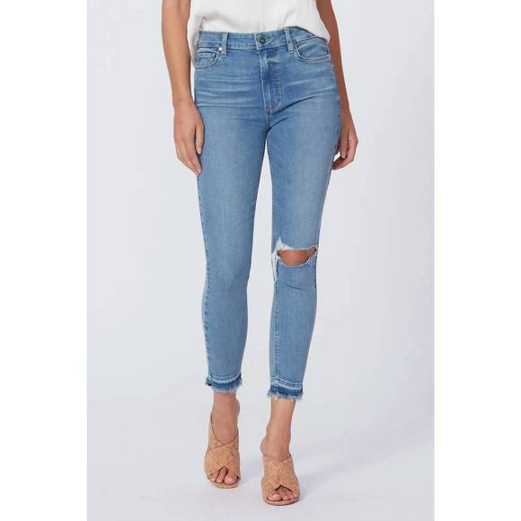 NEW PAIGE margot crop jean in sunray - Picture 1 of 3